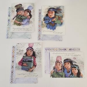 Lot Of Greeting Cards Envelopes 8 Piece Friendship St. Labre Indian School Home